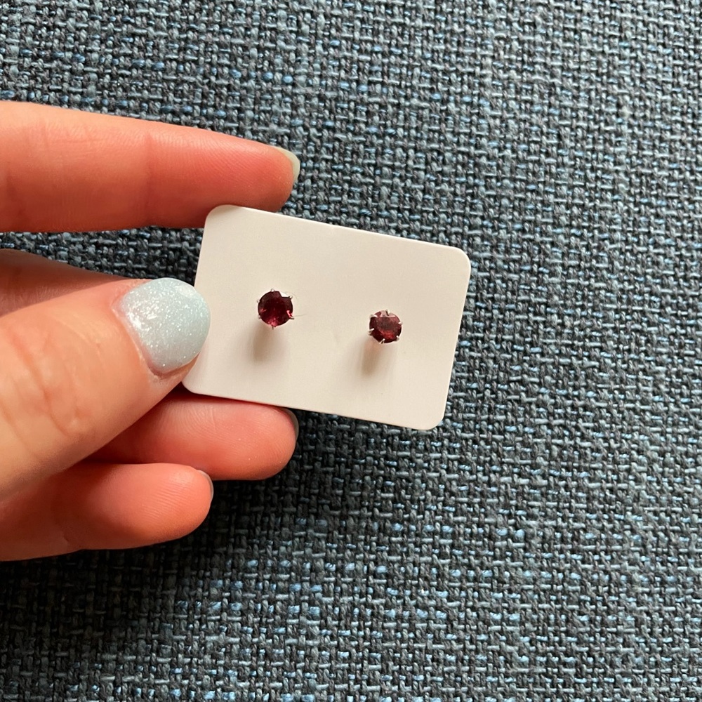 Pink Gemstone Earrings